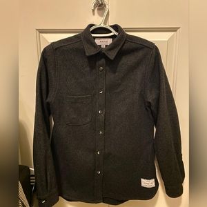 Asian Modern Melton Wool Shirt